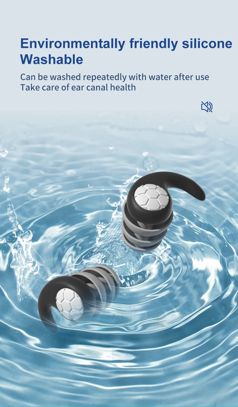 🌙 Sleep Peacefully Anywhere – Soft, Waterproof Noise-Reduction Earplugs for Ultimate Comfort & Quiet! 💤✨