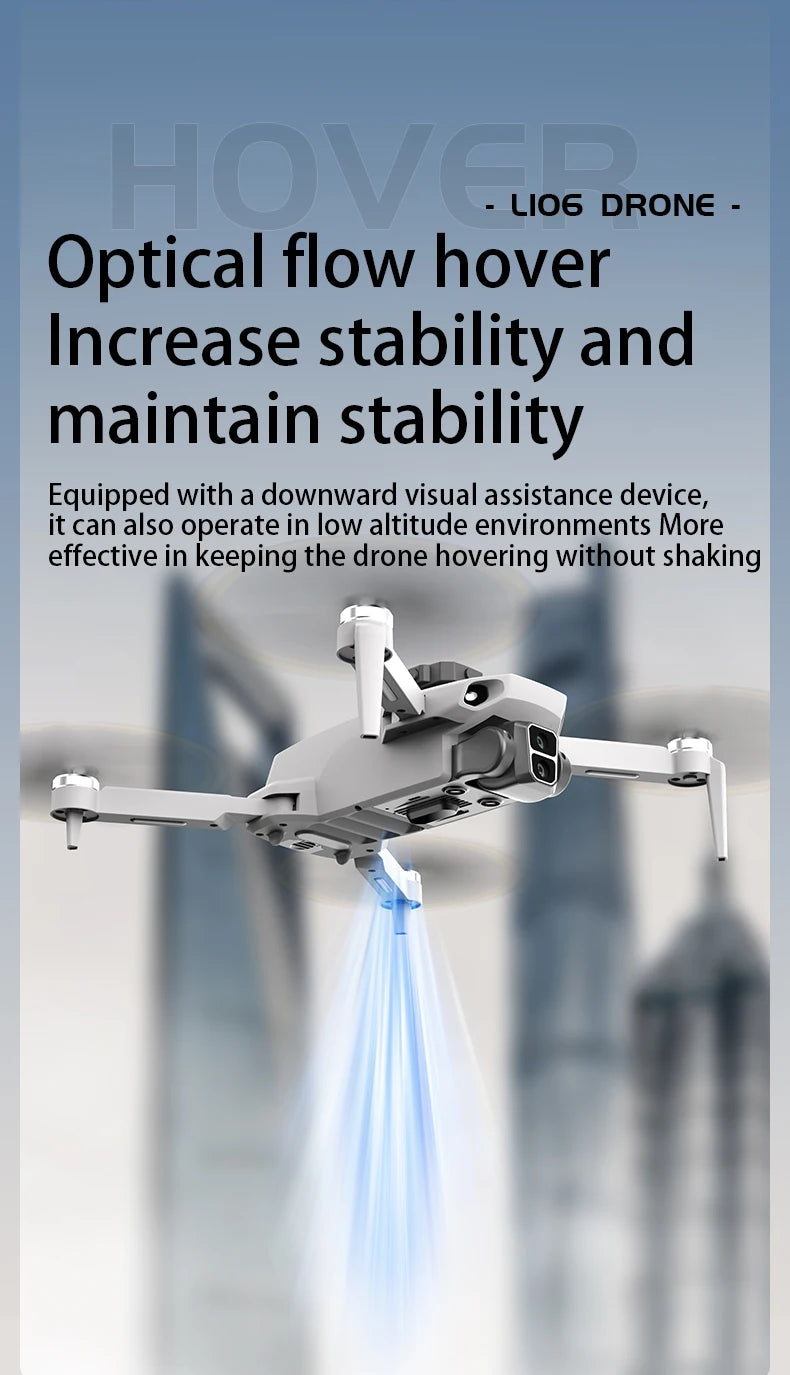 L106 MAX Brushless Dual Camera Drone – 360° Obstacle Avoidance, 2.4GHz RC Quadcopter with HD Camera
