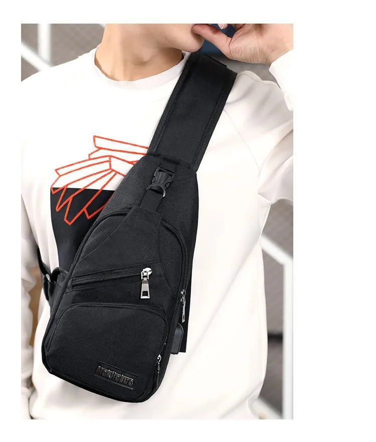 Fashion Casual Crossbody Bag Small Men's Shoulder Bag Men Diagonal Backpack Messenger Phone Bag Boy Fanny Chest Pack New