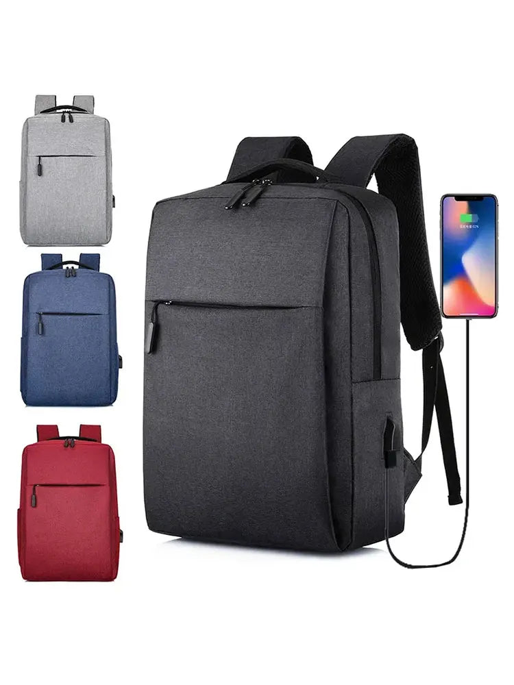 2025 New Versatile Business Bag – USB Rechargeable Waterproof Laptop Backpack for School and Travel