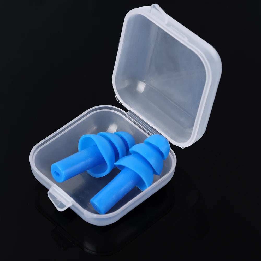 🌙 Sleep Soundly & Swim Safely – Waterproof Noise-Cancelling Silicone Earplugs with Convenient Carry Box! 🏊✨