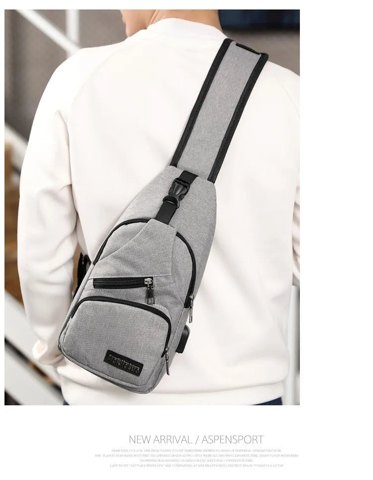 Fashion Casual Crossbody Bag Small Men's Shoulder Bag Men Diagonal Backpack Messenger Phone Bag Boy Fanny Chest Pack New