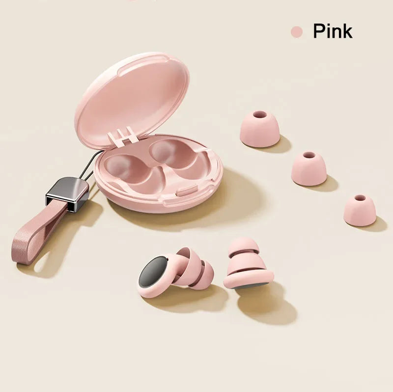 🌙 Quiet Your World – 32dB Reusable Silicone Earplugs for Peaceful Sleep, Enhanced Focus & Everyday Noise Relief! 📚✨