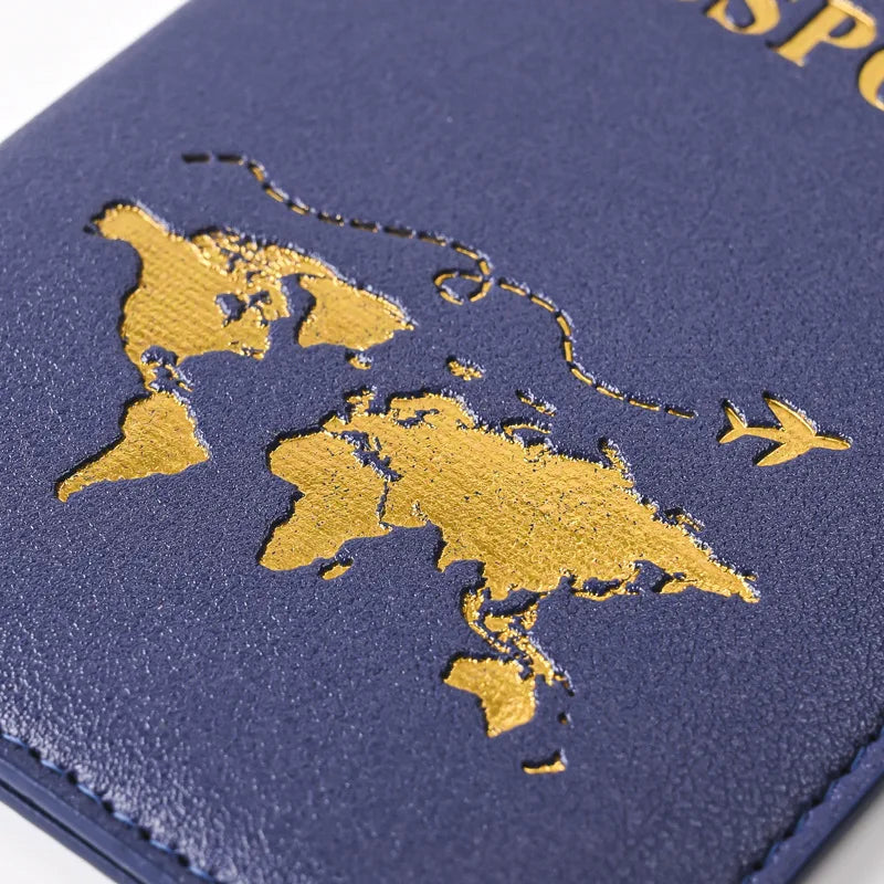 New Simple Fashion Passport Cover Thin Slim Travel Passport Holder Wallet Gift PU Leather Card Case Cover Unisex