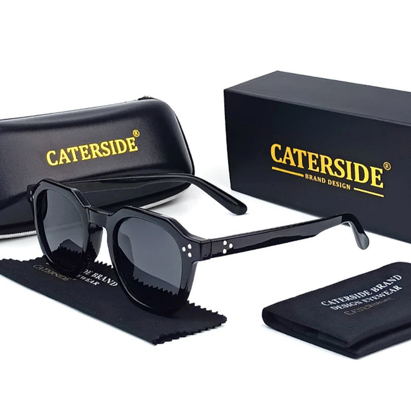 CATERSIDE Retro Polarized Sunglasses – Ultralight TR90 Frame for Men & Women ✨☀️