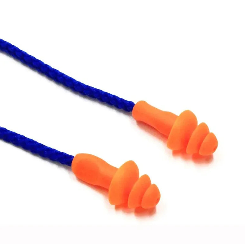 🔇 Ultimate Comfort & Safety: 10PCS Soft Silicone Corded Earplugs – Reusable Noise Reduction for Work & Everyday Protection! 🛠️✨