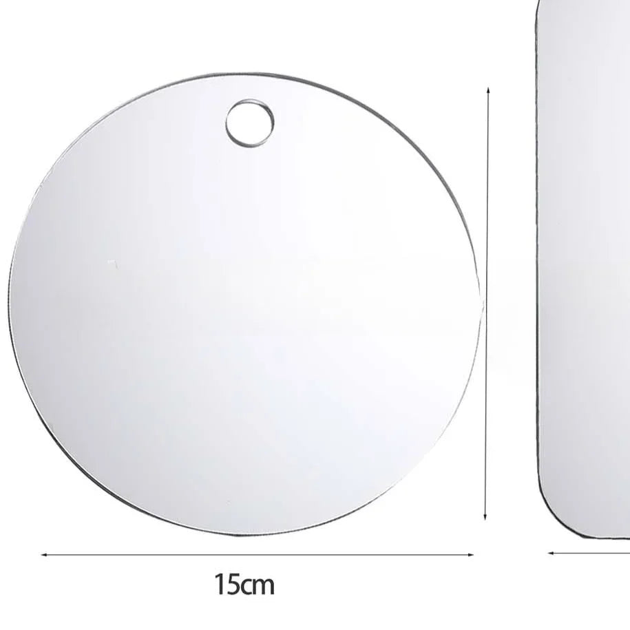 Fog-Free Acrylic Travel Mirror – Unbreakable Wall Suction Mirror for Shaving & Makeup