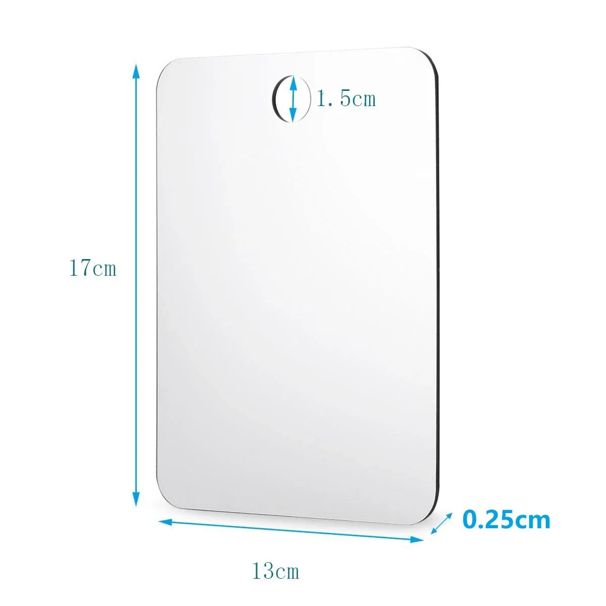 Fog-Free Acrylic Travel Mirror – Unbreakable Wall Suction Mirror for Shaving & Makeup