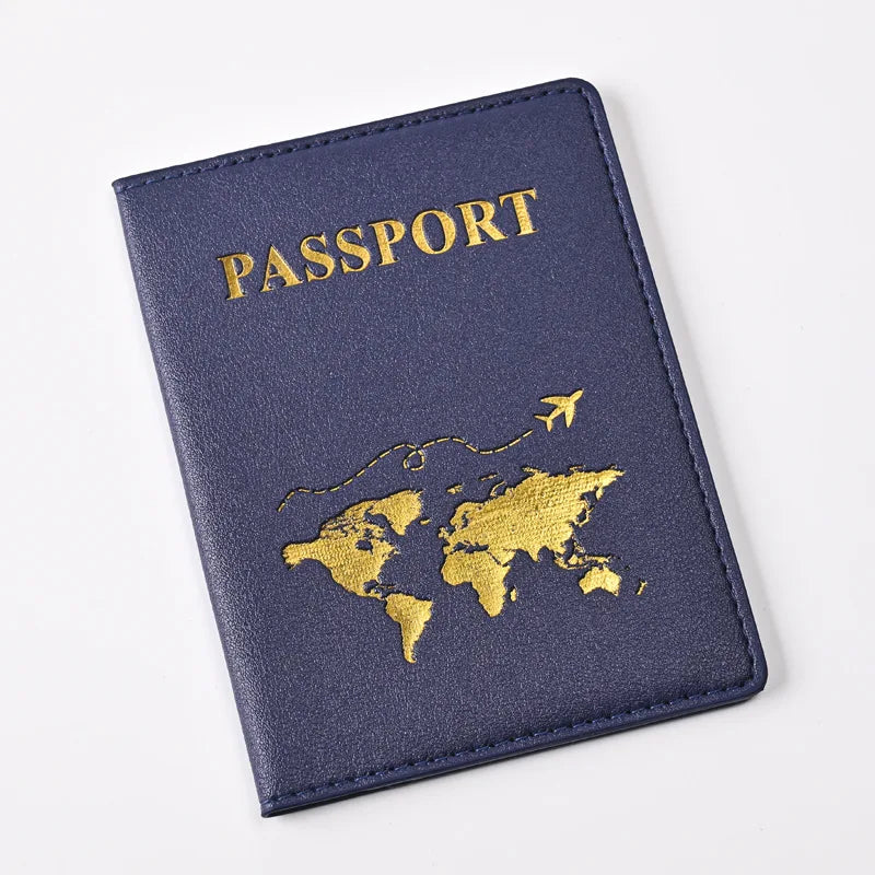 New Simple Fashion Passport Cover Thin Slim Travel Passport Holder Wallet Gift PU Leather Card Case Cover Unisex