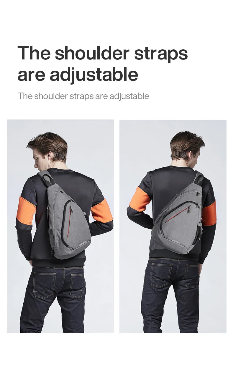 Mixi Men's & Women's Sling Backpack – Versatile USB Crossbody Bag for Travel, Sports & School