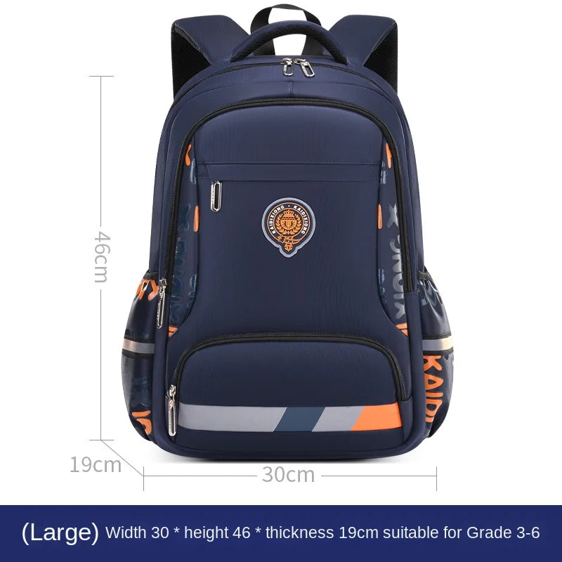 Waterproof Orthopedic School Backpack – Durable & Comfortable Book Bag for Boys & Primary Students!