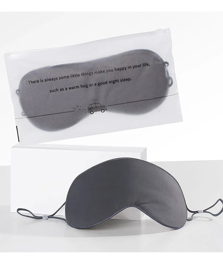 Sleeping Eye Mask Korean Style Ice Silk Warm And Cool Dual Use Adjustable Travel Light Blocking Breathable Eye Mask