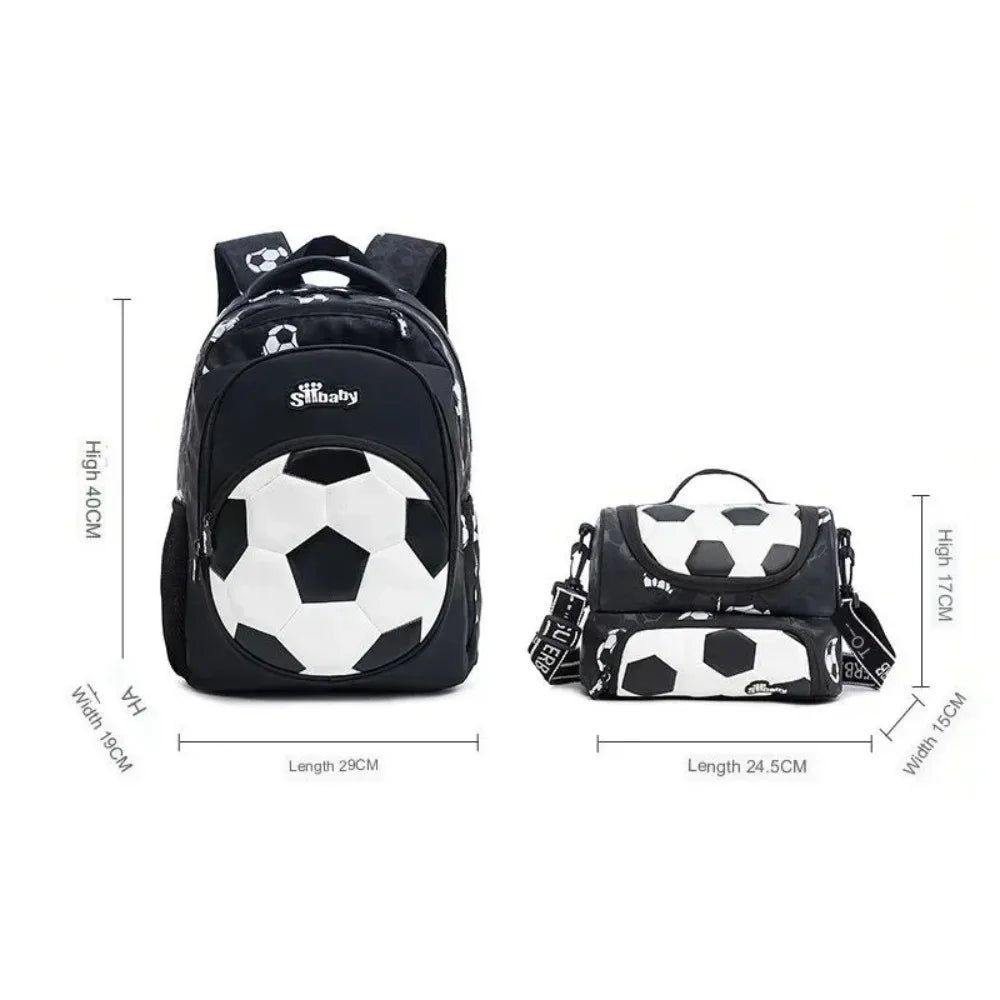 Football-Themed School Backpack – Durable & Stylish Travel Bag for Boys & Teenagers!