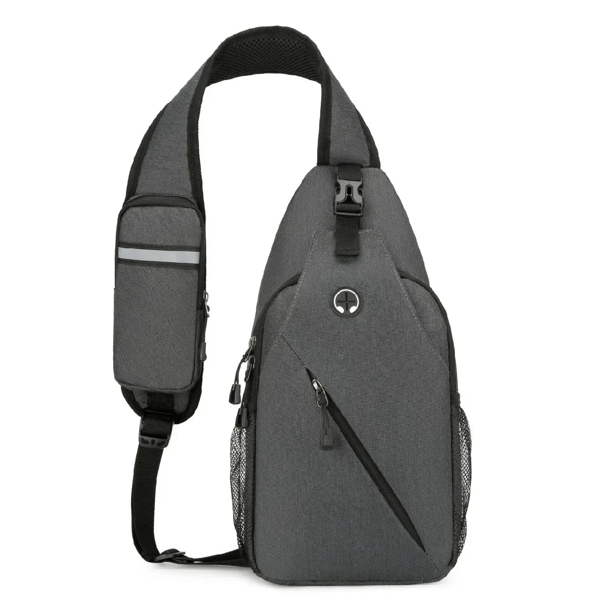 New Casual Chest Bag – Men’s Mobile Phone Crossbody Bag, Multifunctional Lightweight Outdoor Sports Shoulder Bag