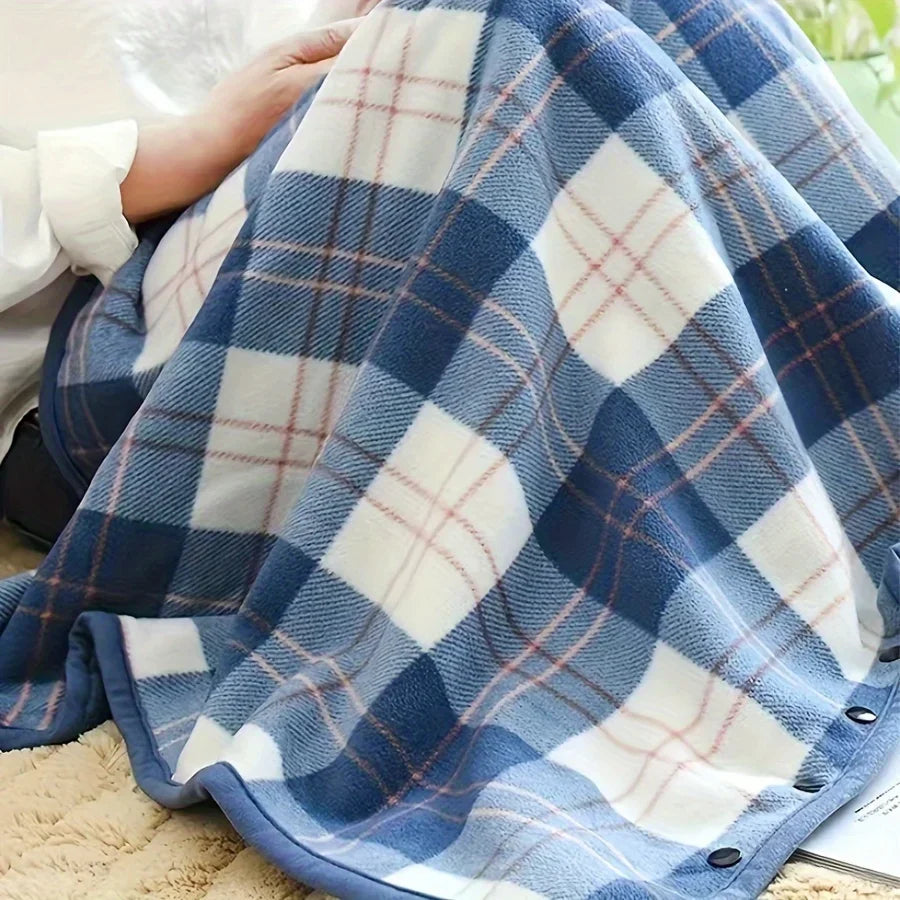 Cozy Wearable Flannel Blanket – Soft, Warm & Perfect for Home, Office & Travel Comfort!
