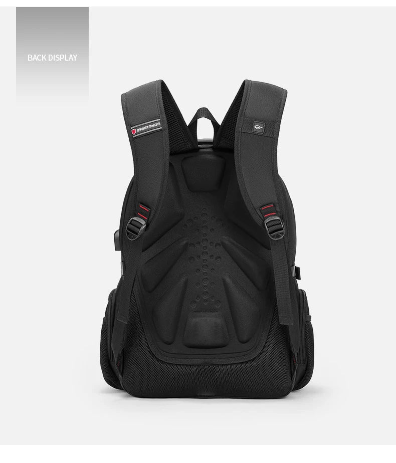 2025 Waterproof Laptop Backpack – 17/20 Inch Oxford Travel Rucksack for Men & Women, School Bag with Modern Design