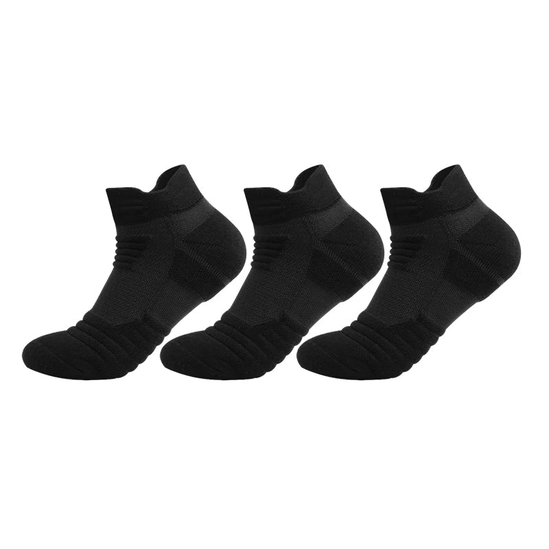 3/6/12 Pairs Mesh Sports Terry Socks – Cushioned, Moisture-Wicking Socks for Running, Hiking & Cycling