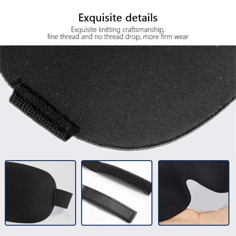 3D Sleep Mask Natural Sleeping Eye Mask Eyeshade Cover Shade Eye Patch Soft Portable Blindfold Travel Eye Shade Sleeping Aid