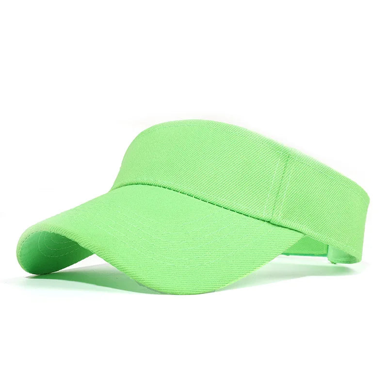 Summer Sun Hats Men Women Cotton Adjustable Visor UV Protection Top Empty Solid Sport Tennis Golf Running Sunscreen Baseball Cap
