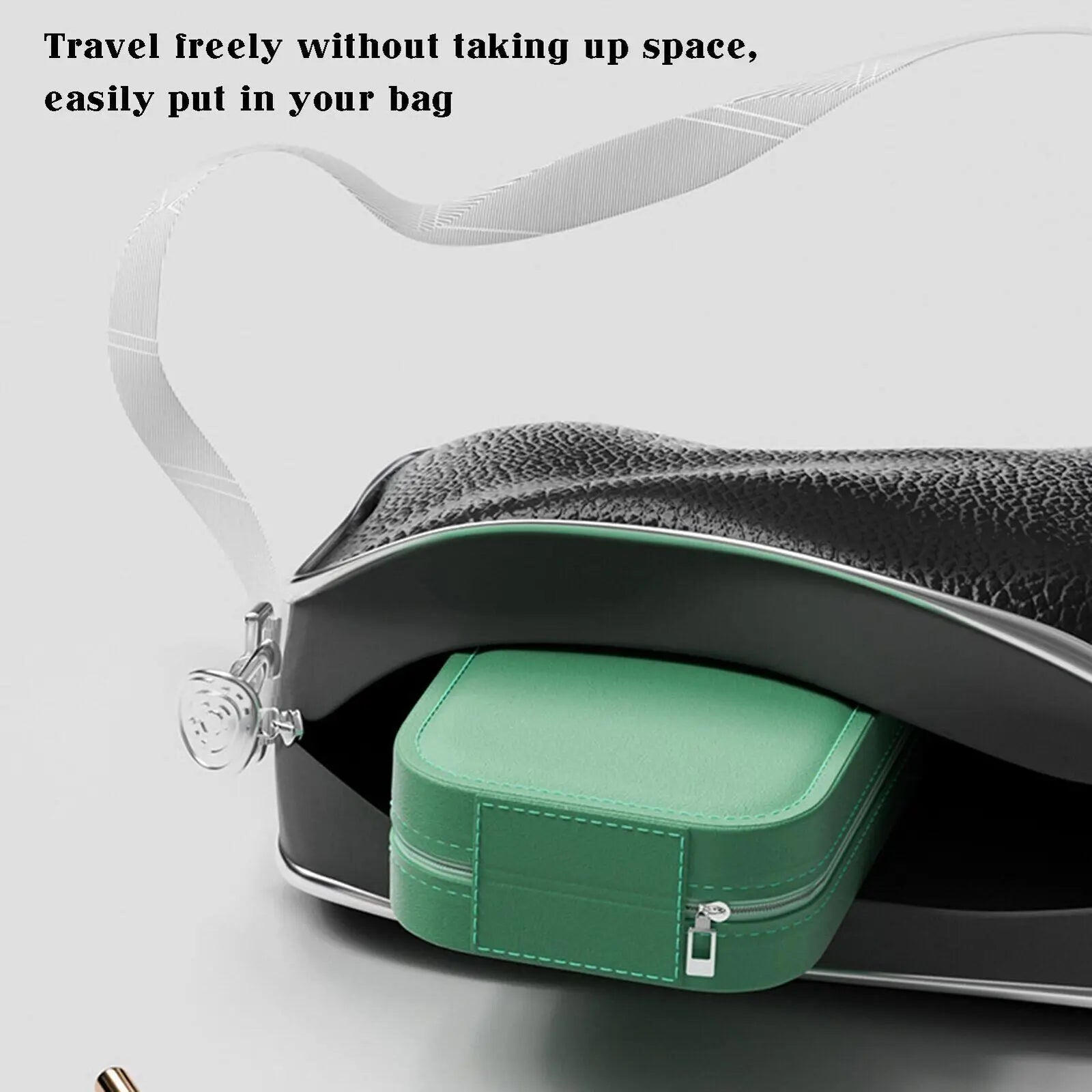 Smart LED Makeup Case with Mirror – Portable Fashion Travel Cosmetic Storage Bag