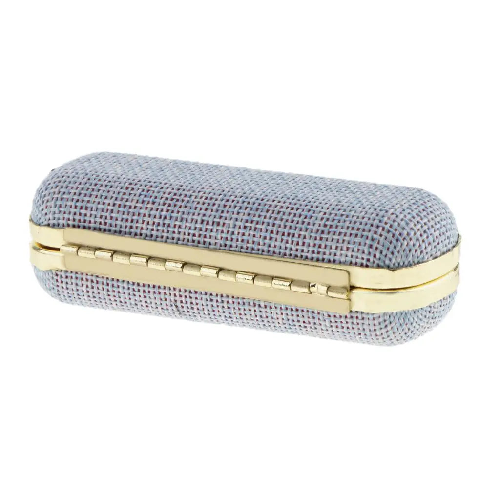 Soft Linen Lipstick Case with Mirror – Elegant Travel-Friendly Makeup Holder