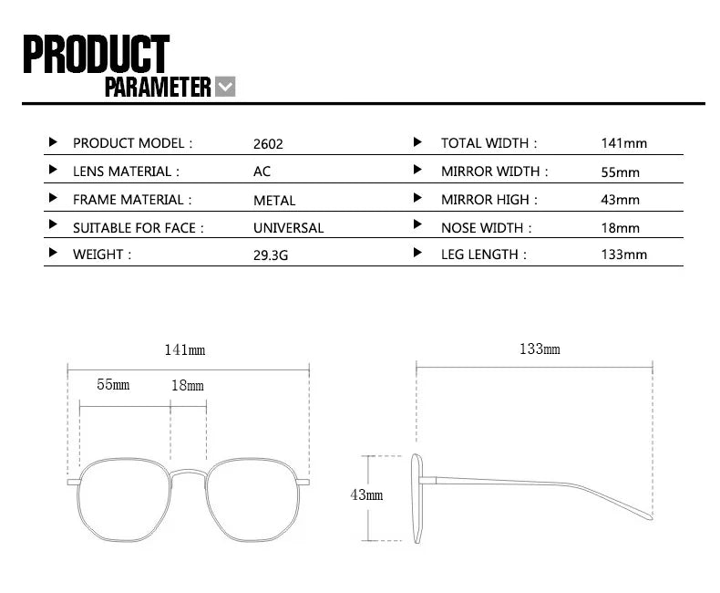 Fashion Retro Oval Sunglasses – Classic Metal Frame UV400 Shades for Men & Women ✨☀️