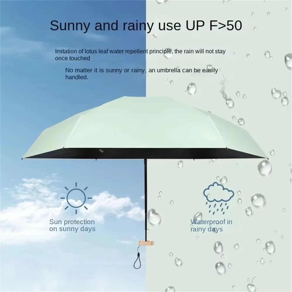 ☀️ Ultra-Compact Mini Folding Sun Umbrella – Pocket-Sized UV Protection for Travel & Everyday Use! ☔✨