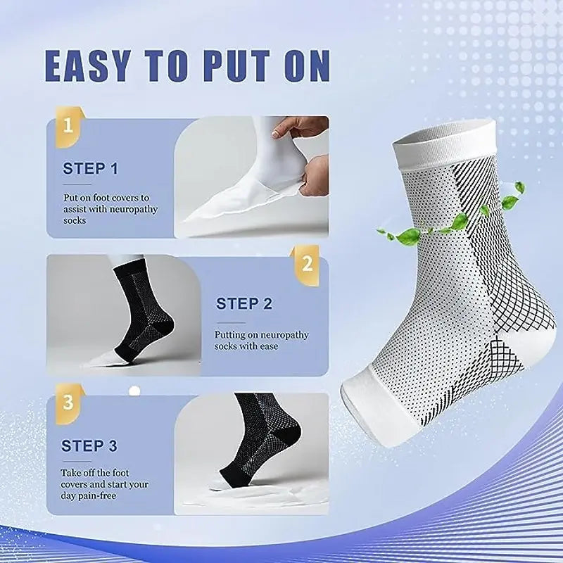 Neuropathy Compression Socks – Pain Relief Ankle Brace for Tendonitis & Swelling