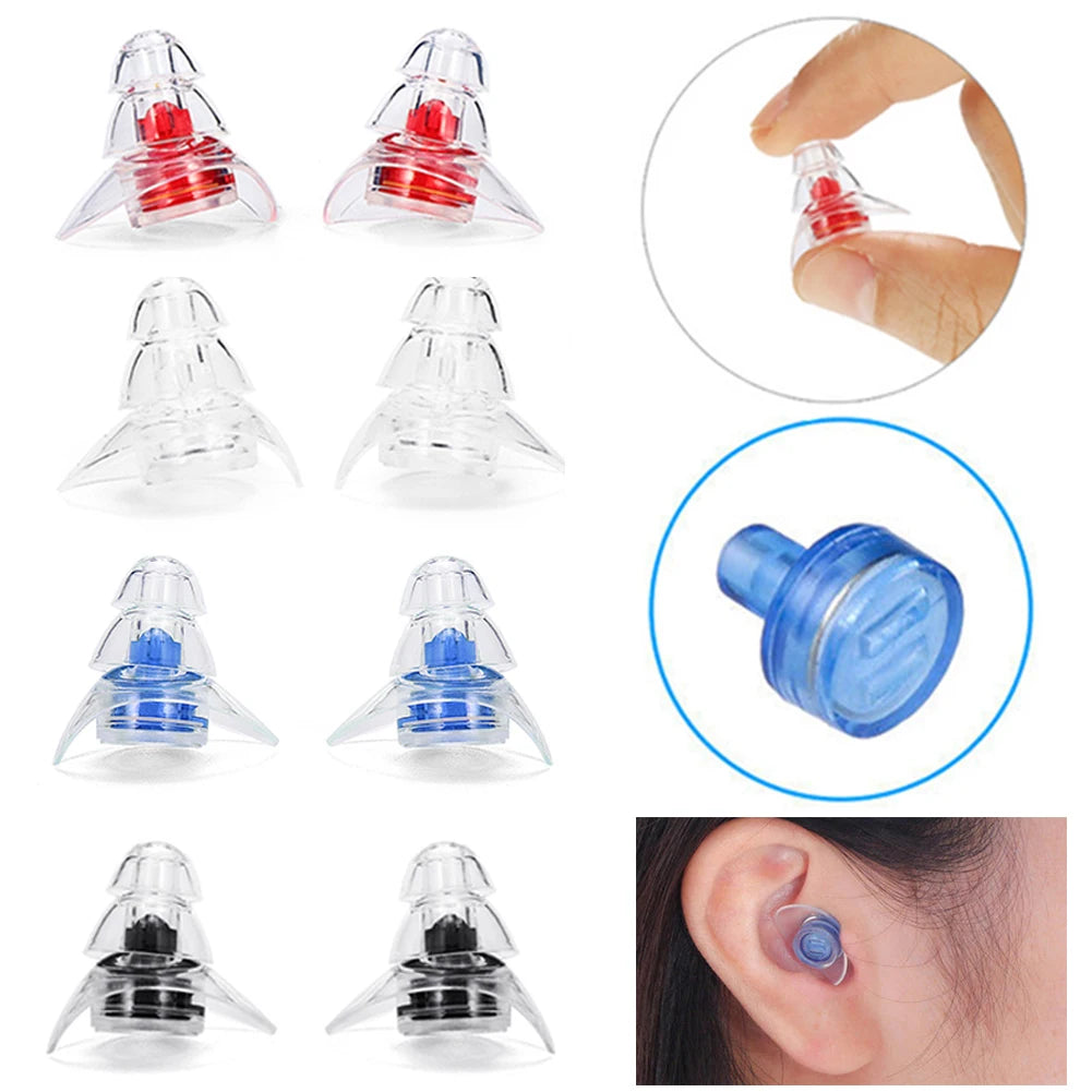 🌙 Block Out Noise, Sleep Better – Soft Silicone Noise-Canceling Earplugs for Sleep, Study & Concerts! 🎧✨