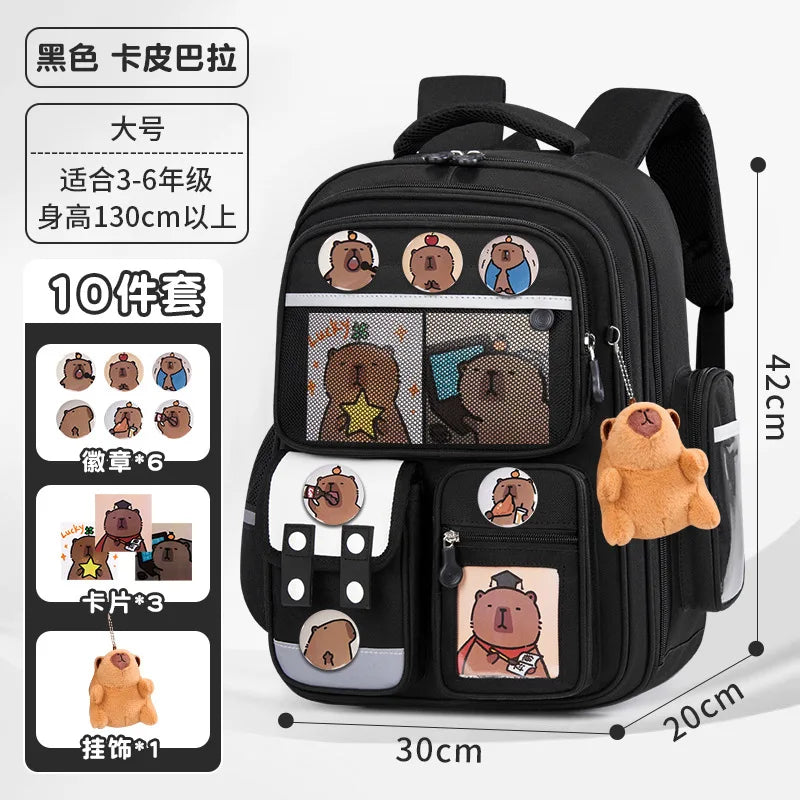 Large Waterproof Orthopedic School Backpack – Durable & Comfortable Book Bag for Boys & Kids!