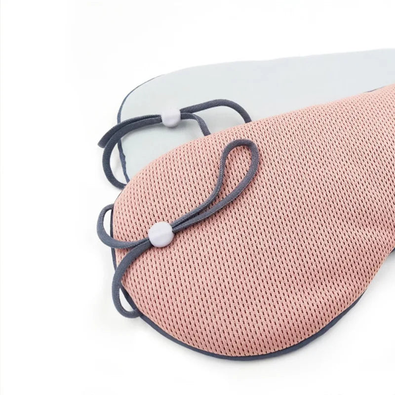 Sleeping Eye Mask Korean Style Ice Silk Warm And Cool Dual Use Adjustable Travel Light Blocking Breathable Eye Mask