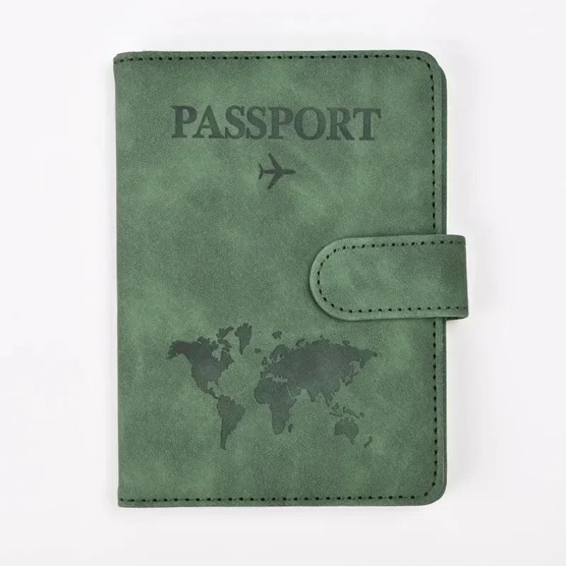 Passport Covers for Women & Men – Letter Print Passport Holder, Flight Ticket Clips, ID & Credit Card Holder, Travel Organizer