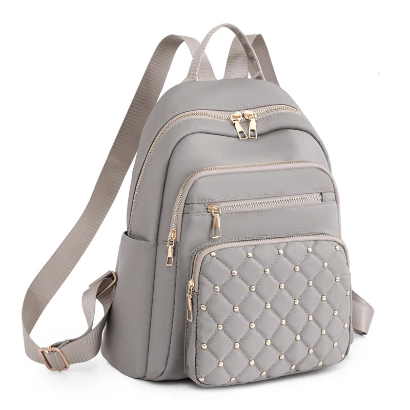 Fashion Nylon Backpack for Women – High-Quality Large Travel and School Bag for Teenage Girls
