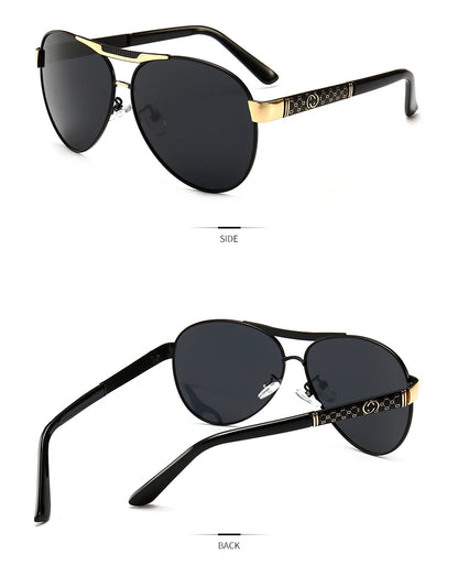 Retro Pilot Polarized Sunglasses – UV400 Alloy Frame Shades for Men & Women ✨🚘