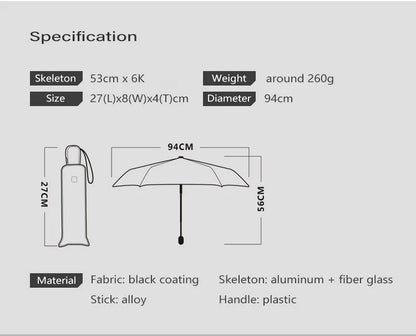 OLYCAT Flat Automatic Umbrella Woman Ultralight Travel Sun Umbrella Luxury Anti UV Portable Parasol Umbrella