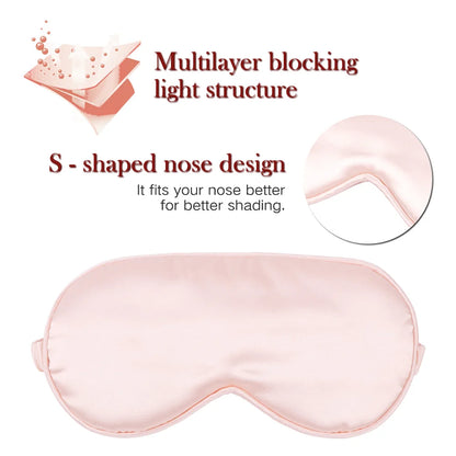 dropshipping 100% 3D Silk Sleep Mask Natural Sleeping Eye Mask Eyeshade Cover Shade Eye Patch Soft Portable Blindfold Travel