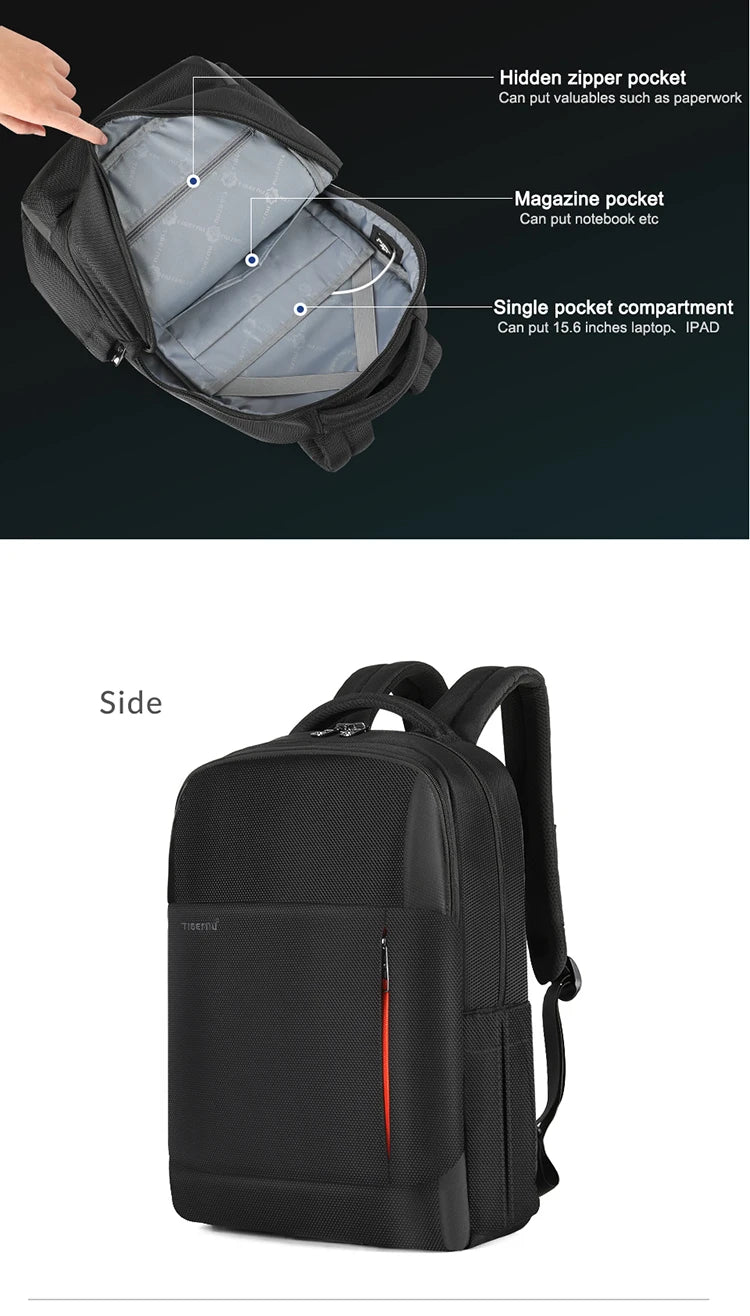 Tigernu New Multifunction Anti theft Men Backpack Bag USB Charging Travel Backpacks Male Laptop Backpack Bag  For Teens Rucksack