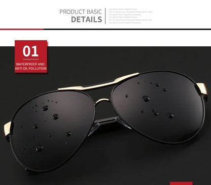 Retro Pilot Polarized Sunglasses – UV400 Alloy Frame Shades for Men & Women ✨🚘