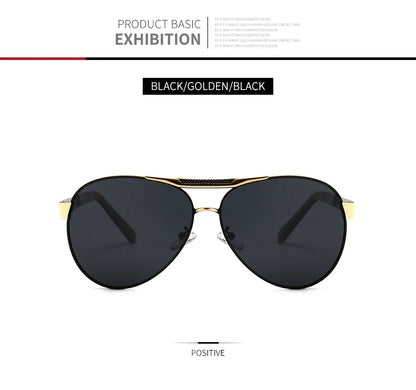 Retro Pilot Polarized Sunglasses – UV400 Alloy Frame Shades for Men & Women ✨🚘