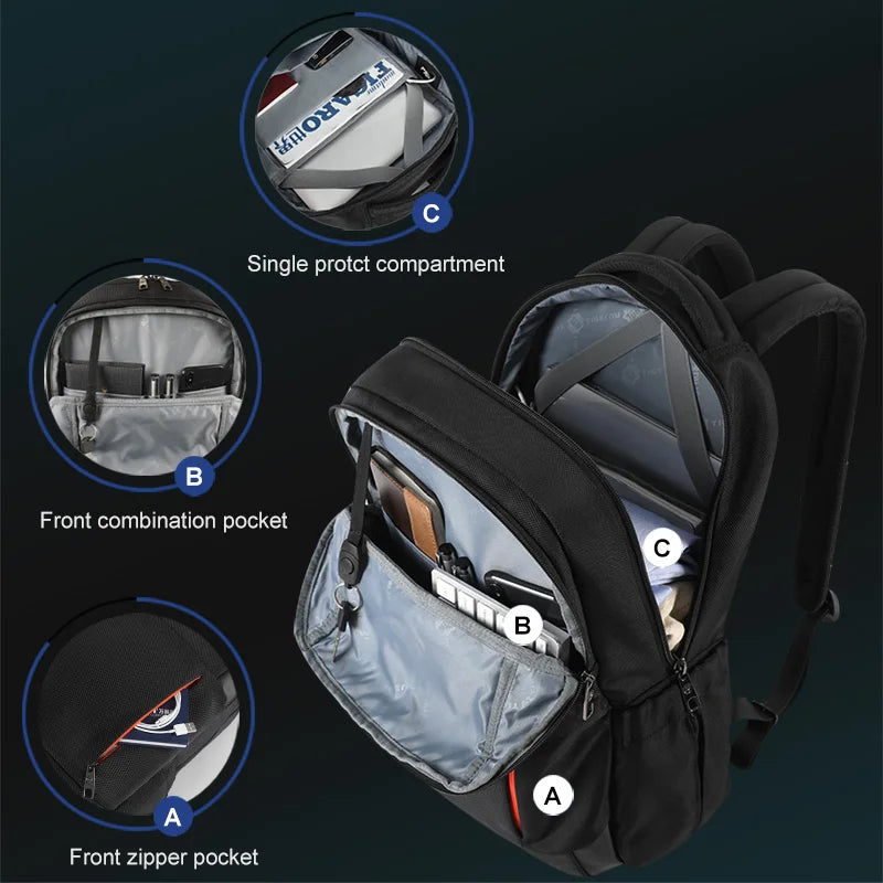 Tigernu New Multifunction Anti theft Men Backpack Bag USB Charging Travel Backpacks Male Laptop Backpack Bag  For Teens Rucksack