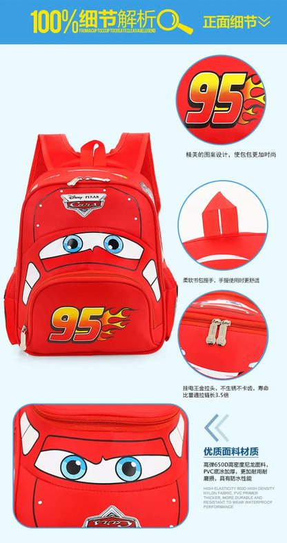 Disney Cars Kids Backpack – Safe, Durable & Fun School Bag for Boys (Ages 3-6)!