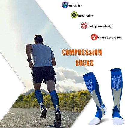 Compression Socks for Varicose Veins – Support Stockings for Nurses, Athletes, Diabetics & Outdoor Activities