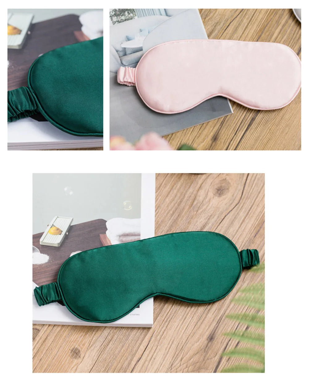 dropshipping 100% 3D Silk Sleep Mask Natural Sleeping Eye Mask Eyeshade Cover Shade Eye Patch Soft Portable Blindfold Travel