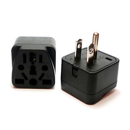 1PCS Universal German Russia AU UK Kr EU to US AC Power Socket America Plug US Travel Charger Japan Adapter Converter Type B 10A