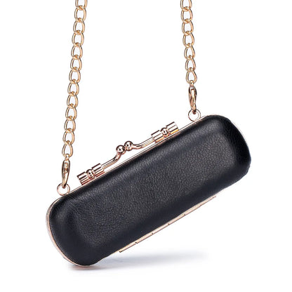 Luxury Sheepskin Mini Lipstick Case – Portable Cosmetic Box with Mirror
