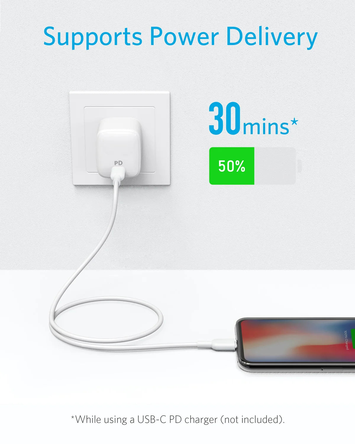 Anker Powerline II USB-C to Lightning Cable | MFi Certified Fast Charging for iPhone 13