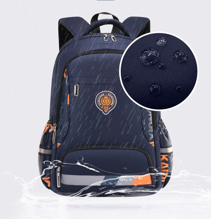 Waterproof Orthopedic School Backpack – Durable & Comfortable Book Bag for Boys & Primary Students!