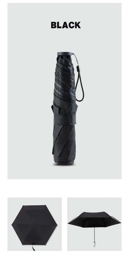 Parachase Ultra-light  Folding Umbrella 111g Only Anti UV Travel Light Sun Umbrella Windproof Carbon Fiber Portable Parasol 6K