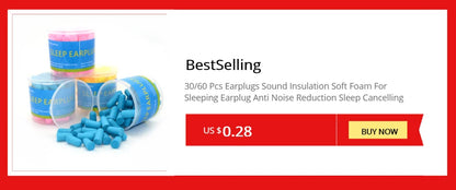 30/60 🌙 Sleep Deeper, Live Quieter – Ultra-Soft Reusable Foam Earplugs for Powerful Noise Reduction & Music Protection! 🎶✨