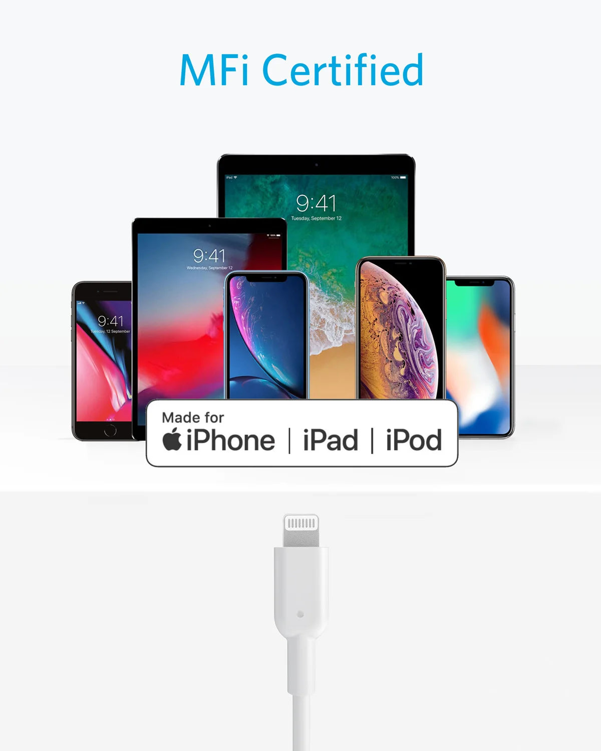 Anker Powerline II USB-C to Lightning Cable | MFi Certified Fast Charging for iPhone 13